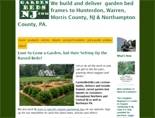 Tablet Screenshot of gardenbedsnj.com